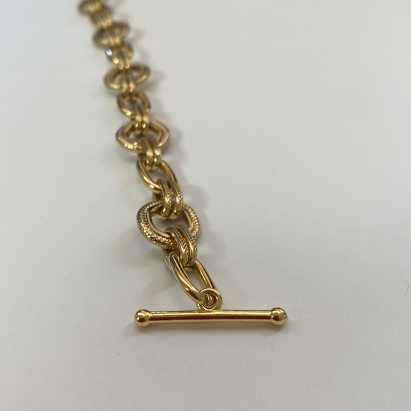Tiffany style gold chain link adjustable bracelet - Picture 6 of 10